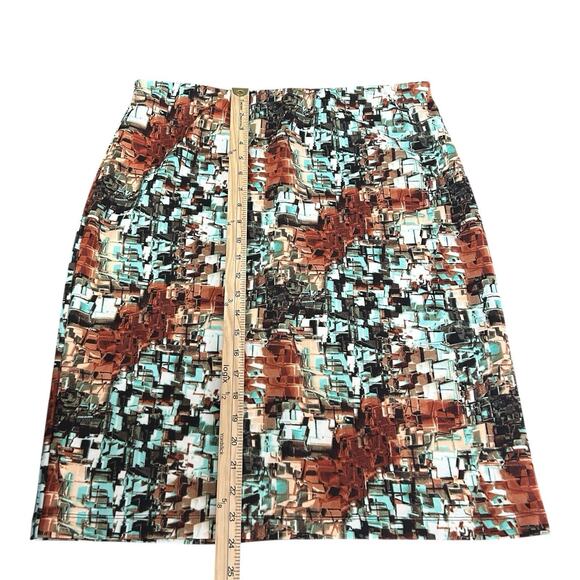 Betsey Johnson Mix-Up Boho Pencil Skirt Elastic Waist Knee Length Stretch Sz xL - Picture 5 of 11